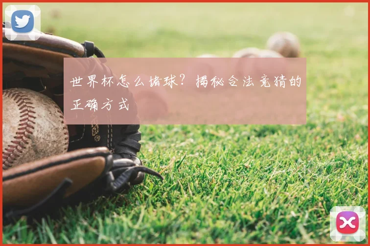 世界杯怎么堵球?揭秘合法竞猜的正确方式
