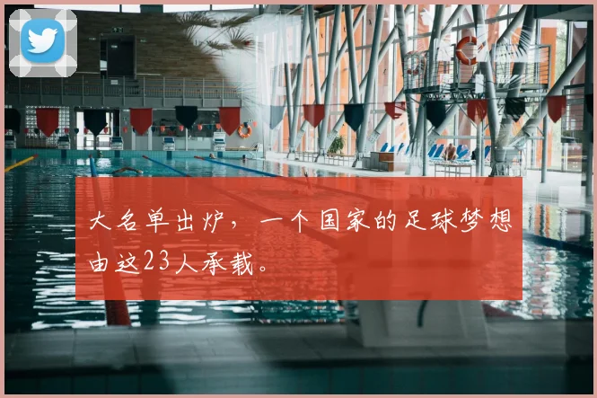 大名单出炉，一个国家的足球梦想由这23人承载。