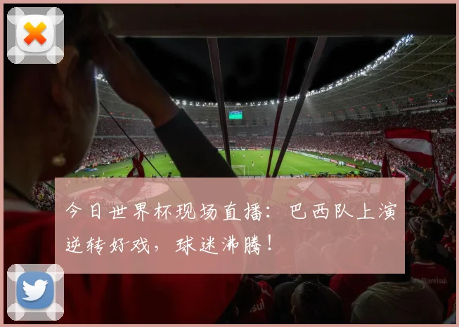 今日世界杯现场直播:巴西队上演逆转好戏,球迷沸腾!